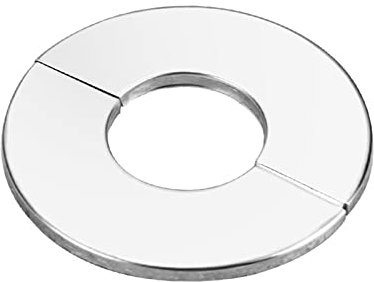 Wasserhahn Dekorative Abdeckung Edelstahl Wasserrohr Wandabdeckungen Selbstklebende Duscharmatur Abdeckung Badezimmer Werkzeuge (Color : Silver, Size : 140x61mm)