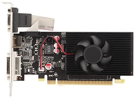 ASHATA GTX730 Grafikkarte, 2 GB DDR3 Grafikkarte, 128 Bit PCI Express 1.1x16 Desktop Gaming Grafikkarte, 5 Gbit/s DVI VGA HD Multimedia Schnittstelle, für für Linux
