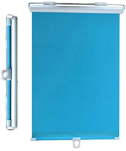 Xrdbfd Verdunkelungsrollos Ohne Bohren, 60x125/75x125cm Sonnenschutzrollos, Saugnapf-rollos Für Fenster, Dachfenster Rollo, Verdunkelungsvorhänge, Sonnenschutz/uvschutz,Blue-75x125cm(29.5 * 49.2in)