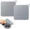 Protector de Drenaje,2 Pcs Cubierta de Desagüe de Ducha,Almohadilla Desodorante de Silicona,Filtro de Fregadero,para Fregadero,Cocina,BañO Bloquear el Olor(Gris)