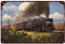 Eisenbahn-Vintage-Metallschild, Motiv: Zug, Kaktus, Malerei, Poster, hängende Retro-Schilder für Zuhause, Hof, Bar, Hotel, Café, Höhle, Wanddekoration, Stil, 20 x 30 cm
