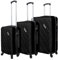 VERTICAL STUDIO 20 24 28 Koffer Reisekoffer 3er-Set Trolley Mehrteilig mit Ziffern Kofferschloss aus Kunststoff (ABS) Vier Rollen (Schwarz Vantaa)