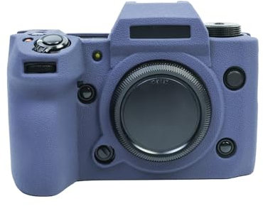 MUZIRI KINOKOO Fuji XH2 Case, Soft Silicone Protective Camera Case - Anti-Scratch Slim Fit Soft Rubber Fuji XH2 Cover - Blue