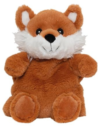 PLIC CARE - Bouillotte Doudou Renard 2 en 1 - Peluche Toute Douce Bébé & Enfant - Action Chaud et Froid - Bouillotte Sèche Micro-ondes - Perles de Silicone - Convient à Tous Les Âges