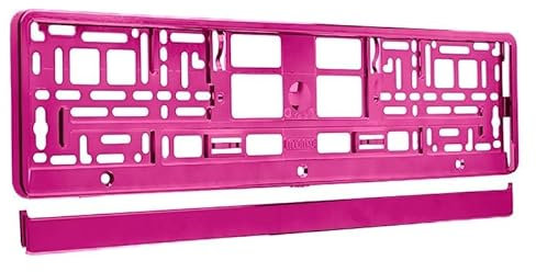 Carmotion Kennzeichenrahmen aus Metall, Rosa