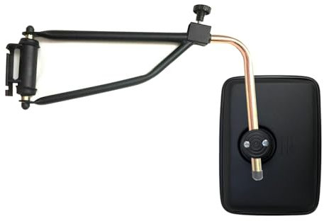 MelTruck® Außenspiegel 290x211 mm Ø10-25 mm R1200 und Spiegelhalter für JOHN DEERE Traktor