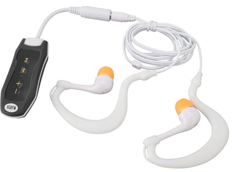 Wasserdichter MP3 Player, Wasserdichter IPX8 Kopfhörer, Outdoor Sport, Hervorragender Klang, 8 GB, Nature EQ Soundeffekt, 8 Stunden Akkulaufzeit, Zum Schwimmen, Tauchen, Laufen