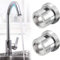 Paquete de 2 adaptadores para grifo M18 a M22 rosca macho,Conector de grifo de metal para conectar aireadores al grifo,ideal para aireadores y fregaderos
