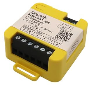 AstraLED – Newlab FORREST SPI – Dimmer Controller Led Generatore di show per strisce led digitale pixel to pixel. Crea animazioni luminose da smartphone e accendi anche da pulsante. L665MA0FS1A01