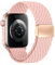 Zythtic Geflochten Band Kompatibel mit Apple Watch Armband 46mm 45mm 44mm 42mm 49mm Damen Herren, Stoff Sport Nylon Band mit Magnetisch Verschluss für iWatch SE Ultra Series 10 9 8 7 6 5 4 3 2 1,Rosa
