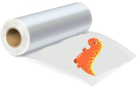 Creatorally Rotolo di Pellicola di Trasferimento DTF, 33cm x 100m Carta Opaco di Trasferimento Impermeabile Diretta Su Pellicola DTF per Magliette