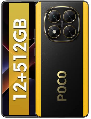 Xiaomi Poco X7 Smartphone 12+512GB,45W Turboaufladung,CrystalRes 1,5K 120Hz AMOLED Curved Display 50MP Hauptkamera mit OIS Staub, IP68,5110mAh großer Akku-Schwarz