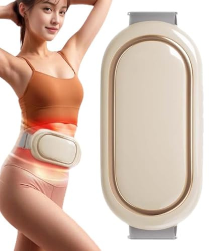 LUCKKY Rechargeable Lazy Abdominal Slimming Machine, Bauchmuskeltrainer elektrisch, Massage Schlankheitsgürtel, Tragbares Heizgürtel Wärmegürtel mit 3-Wärmestufen, 6 Modi & 9 Intensitäten