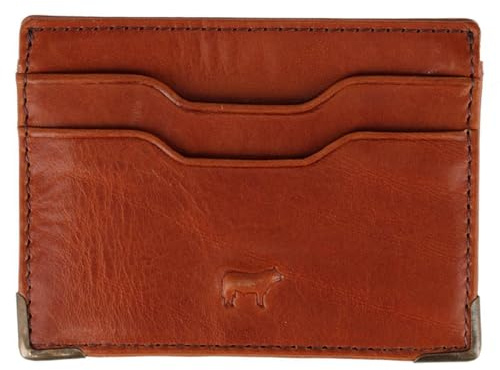 Will Leather Goods Men's William Card Case, Cognac