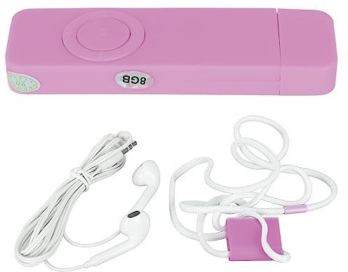 LUCKDANO MP3 -Player 8 GB Speicher Tragbarer Musikplayer mit 64 GB Erweiterbarem Speicher und Verlustfreiem Sound für USB -Flash -Laufwerk und Lange Akkulaufzeit (PINK)