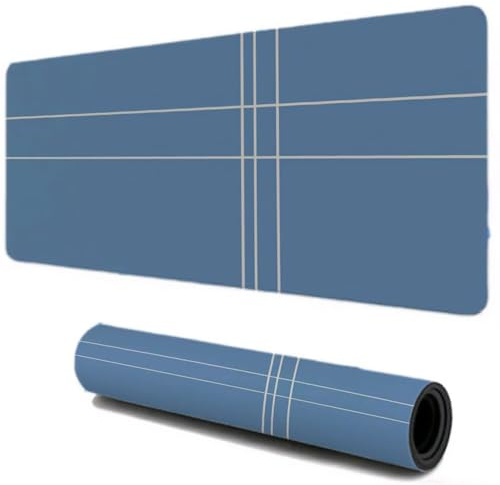 Tapis de Souris, Tapis de Souris Gamer XXL 800x400, Haute Précision et Vitesse sous Main Bureau, Base en Caoutchouc Antidérapant, Accessoire Bureau pour Portable PC (Simplicité Les Lignes) I-109