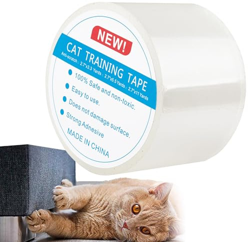 Cat Scratch Tape - Acrylmöbel Guard, klare klebrige Beschützerblätter, Scratch Prevention Film | Klebeberrband für Sofa, Stuhl, Teppich und andere Haushaltsflächen