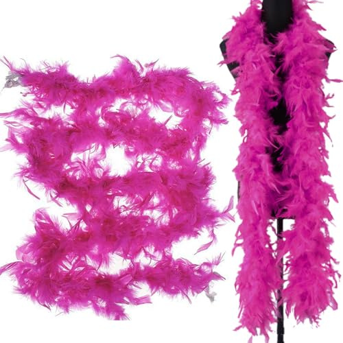 Federboa | 7-farbige Boa für Damen | Elegantes Accessoire für Masken, Tanz, Kostüme, Partys, Halloween, Hochzeiten, Dekorationen und Mädchenbekleidung