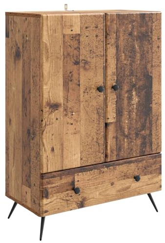 vidaXL Sideboard Altholz 66 x 34,5 x 95 cm Holzwerkstoff, Eleganter Wohnzimmerschrank, vielseitiger Buffetstauraum, modernes Sideboard für stilvolles Zuhause