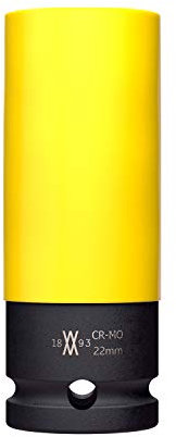 Kraft-Schoneinsatz 22mm für Alu-Felgen für Schlagschrauber von WIESEMANN 1893 I Kraft-Steckschlüssel-Satz I Schonnüsse I Impact Socket I 0,5 Zoll I 80331