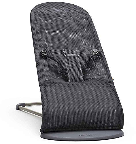 BabyBjörn Babywippe Bliss, Netzstoff, Anthrazitgrau