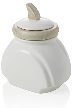 Brandani 54608 barattolo ermetico, porcellana/Aladino in bambù naturale, multicolore