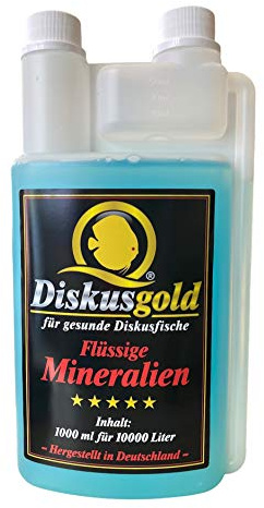Diskusgold flüssige Mineralien 1000ml | Spurenelemente | beugt Mangelerscheinungen vor | stets eine ausreichende Versorgung | beeinflusst Nicht die KH | 1L - Flüssigmineralien | Diskus | Skalare
