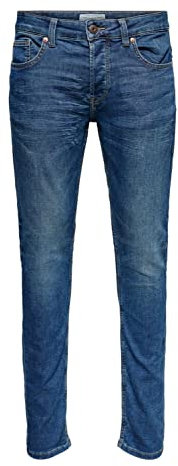 ONLY & SONS Male Slim Fit Jeans ONSLOOM Mid Rise Slim Fit Jeans