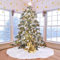 UHAPEER Peluche Albero di Natale Tree Gonne Vacanza Ornaments Chrismas Festa Decorazione Capodanno Bianca (150cm)