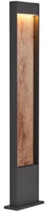 SLV LED Außenleuchte FLATT 100 | Design Außen-Standleuchte, Außenbeleuchtung, Outdoor LED Wege-Leuchte, Pollerleuchte, Stehleuchte, Garten-Lampe, Gartenleuchte | CCT Switch (3000K/4000K), 400lm, 9,7W