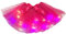Petitebelle Couleur Unique Étoiles Scintillantes Lumières LED Dame Tulle Tutu (Rose Vif)