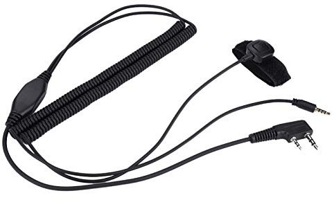 Helm-Headset-Kabel, Walkie-Talkie-Kabel Helm-Kopfhörer-Kabel Funkgerät Bluetooth Helm-Headset Spezielles Anschlusskabel für Kenwood Baofeng