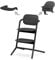 CYBEX Gold LEMO Hochstuhl 3in1-Set, Mitwachsend, 6 Monate - 99 Jahre, Verwendbar ab Geburt durch separaten Gold Bouncer, Inkl. Baby-Set und Snack Tray, Buchenholz/Aluminium/Kunststoff, Stunning Black