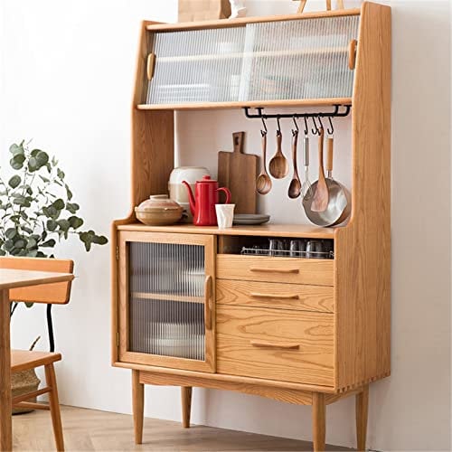 Leomix Schrank Sideboard Schrankeinheit Mit Schublade, Buffet Server Sideboard Für Küche, Esszimmer, Wohnzimmer