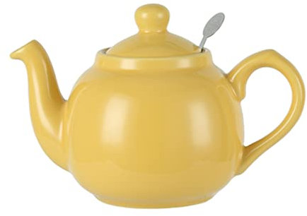 London Pottery Farmhouse Teapot with Infuser, Ceramic, Yellow, 2 Cup (600 ml) [Parallel Imported Product]