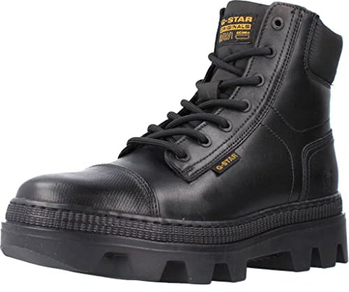 G-star Raw Damen NOXER-HGH-LEA-NYL-W Ankle Boot, Black, 36 EU