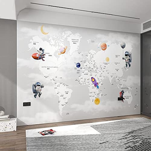 Space Astronaut Wallpaper Starry Planet Wallpaper Boys Kids Room Bedroom Bedside Wall Cloth Map Background Wal 3d wallpaper paste living room the Home Restaurant wall for bedroom Mural-250cm×170cm