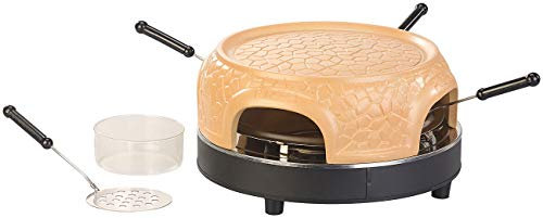 Cucina di Modena Pizzaofen Tischgrill: Pizzaofen mit echter Terrakotta-Haube für 4 Personen (refurbished) (Pizza Tischgrill, Pizza-Raclettes, Grillplatten)
