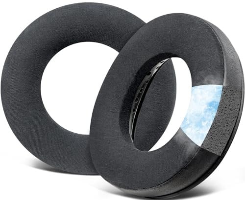 SOULWIT Cuscinetti Auricolari con Gel Rinfrescante per Beyerdynamic DT770/Pro DT880/Pro DT 990/Pro,per DT440/DT550/DT790/DT797/DT831/DT860/T70/T90/T5P/MMX300/TYGR 300R/HS200/HS400/HS800/RSX700-Nero
