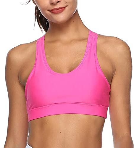 Rpporm Soft BH Damen Frauen-Fitness-schöner heißer reizvoller Yoga-BH-Rückseiten-Stecker-Handy-Taschen-Yoga-BH-Sport-BH Kleid Mit Ausschnitt Sexy