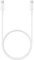 Câble Original pour Samsung Galaxy A35, A15, A55, A25, A05s / S24, S24+, S24 Ultra, S23 FE ... USB-C vers USB-C 3A, Synchro et Charge Ultra Rapide 45W Blanc