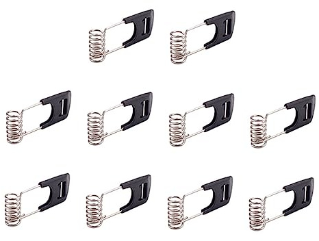 Housoutil 10 Stück Federclips Schwarz Kunststoff Metall Zur Befestigung Von Led Einbauleuchten Und Lichterketten Für Deckenleuchte Innen Und Außen