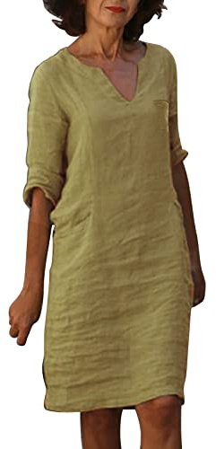 Cocila Vestiti Estivi Donna Curvy Goldenpoint Vestiti Donna Vestiti di Discoteca Abito Largo Donna Estivo Abito Donna Estivo Sexy Asimmetrico Abiti Lunghi Donna Taglie Forti