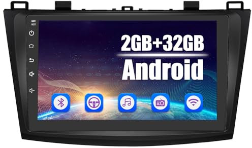 AWESAFE Autoradio für Mazda 3 2009-2013 Android 12 Radio mit Navigation Carplay Android Auto unterstützt Bluetooth FM Radio DAB+ WiFi USB