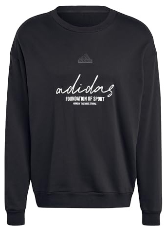 adidas Herren Brand Love French Terry Sweatshirt Sweatshirt (Lange ÄRME) (1er Pack)