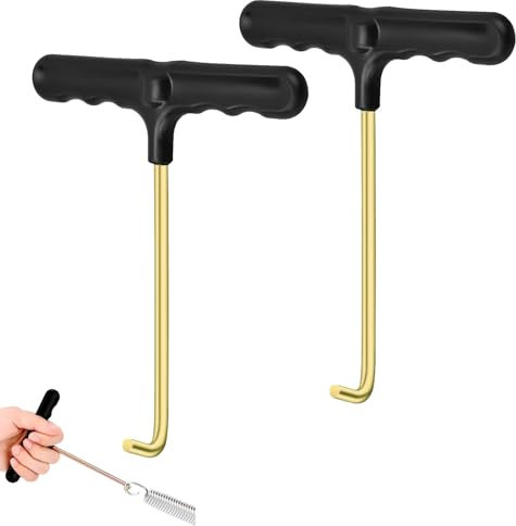 GVPOELR Trampolin Werkzeug T-Haken, 2 Stück Trampolin Federspanner, Trampolin Werkzeuge Metall, Federspanner Trampolin, Trampolin Federspanner T Haken, Federhaken, für Springen Trampolin Federzug