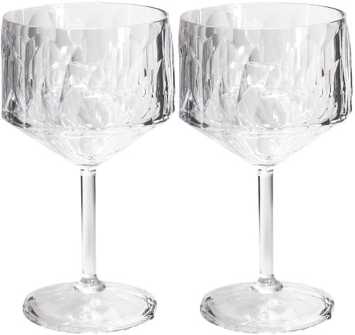 Koziol Lot de 2 verres à cocktail Gin Tonic 19 cm 400 ml Club n°15 Superglas incassables