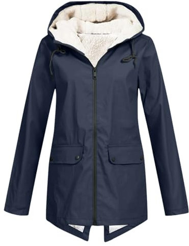 Windbreaker Damen Atmungsaktiv Packbar Mit Kapuze Fahrradjacke Gefüttert Wasserdicht Funktionsjacke Laufjacke Leichte Xxl Outdoorjacke Große Größen Trenchcoat Schwarz Lang Sportjacke