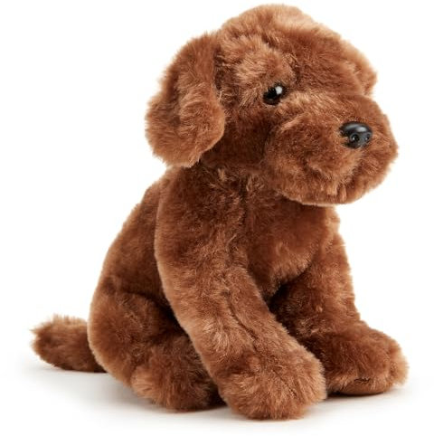 Zappi Co Coco der Schokoladen Labrador Plüschhund (20 cm) - Choco Lab Hund - Weich, Kuschelig, Recycelt - Ideal als Welpenkuschelfreund