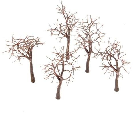 Diorama Modellbäume, 10 Stück, 12 cm, Modell blanker Stamm, Baum, Zug, Eisenbahn, Gebäude, Ho, OO, Zug, Gebäude, Garten, Park, Winter-Szenen-Layout